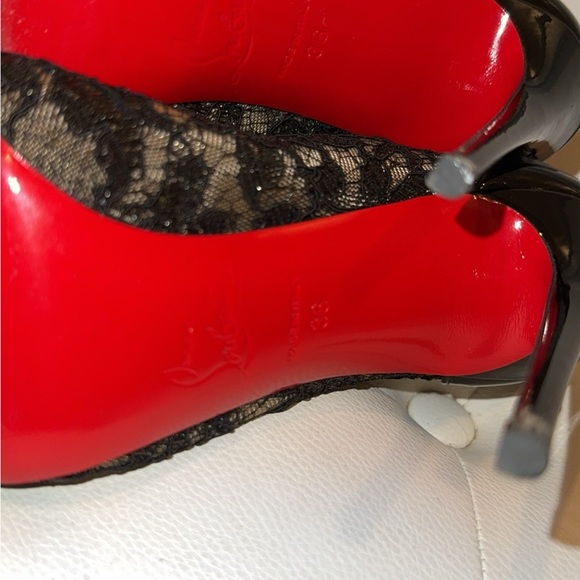 SIZE 36 AUTHENTIC CHRISTIAN LOUBTAINS WORN ONLY TWICE - Picture 3 of 3